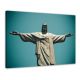 Jesus beeld - Rio De Janeiro Brasilie - ingelijste canvas print