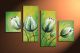 Tulpen 3 - 4 delig canvas 120x80cm Handgeschilderd