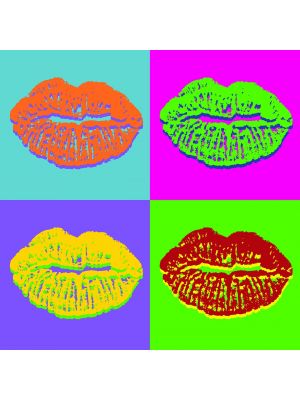 Foto behang Pop art Lips