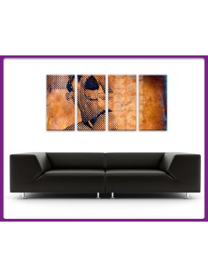 Foto print op canvas Stripping Woman - 4 delig