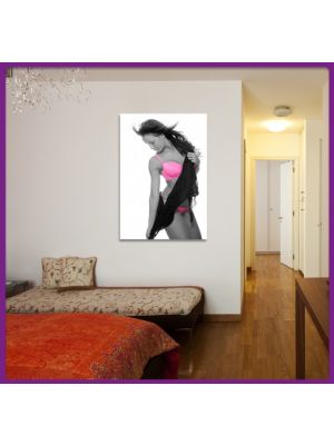 Foto print op canvas Sexy model III Zwart-wit