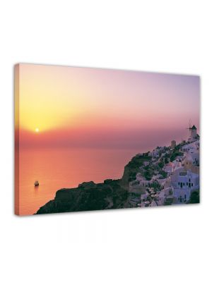 Mediterraans I Santorini Griekenland - Foto print op canvas