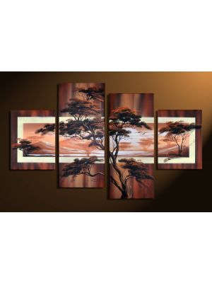 Afrikaanse savanne handgeschilderde canvas 120x80cm