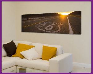 Foto print op canvas Panorama Route 66