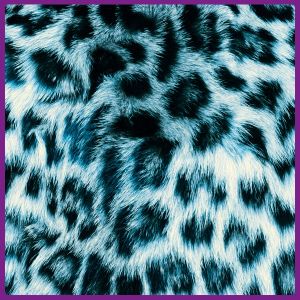 Foto print op canvas Luipaarden vel - Blauw