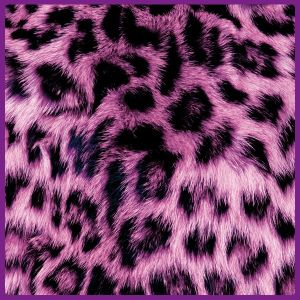 Foto print op canvas Luipaarden vel - Roze