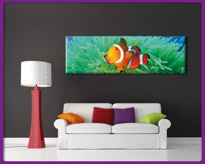 Foto print op canvas Panorama Clownvis - Nemo