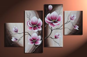 Magnolia handgeschilderde canvas