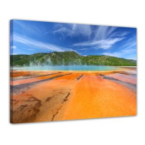 Grand Prismatic Spring - Yellowstone - Foto print op canvas