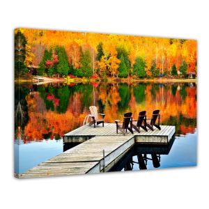 Herfst landschap - Foto print op canvas