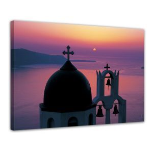 Mediterraan II Santorini Griekenland - Canvas ingelijst