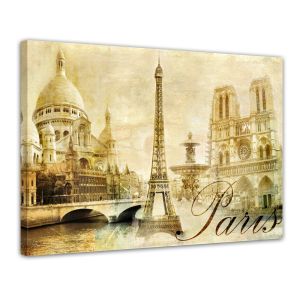 Parijs - Foto print op canvas