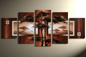 Landschappen handgeschilderde canvas 150x70cm