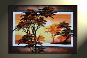Afrika 1 - canvas 100x60cm Handgeschilderd