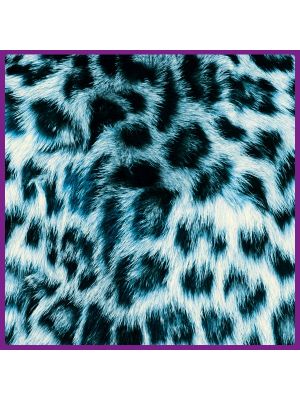 Foto print op canvas Luipaarden vel - Blauw