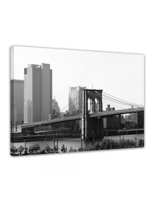 Brooklyn Bridge New York City - Foto print op canvas