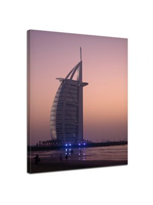 Burj al Arab Hotel in Dubai - Foto print op canvas